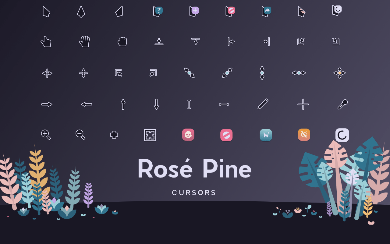 GitHub rosepine/cursor Soho vibes for Cursors