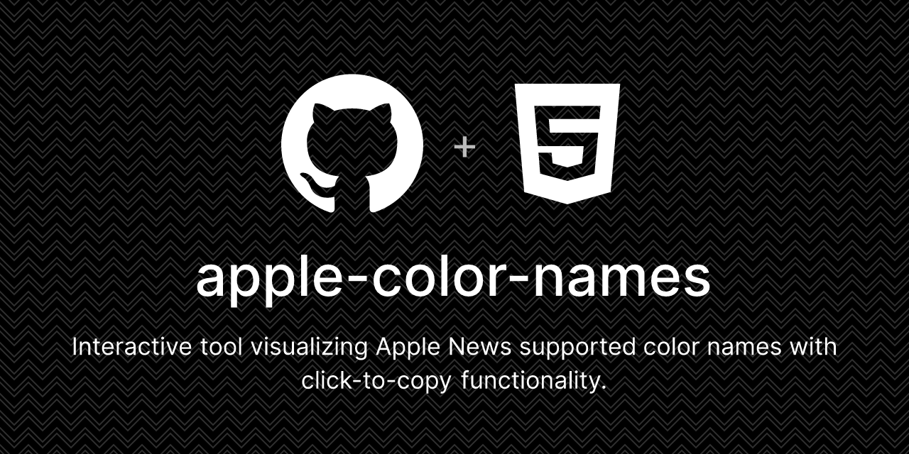 GitHub m3lixir/applecolornames Interactive tool visualizing Apple