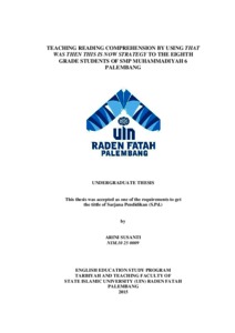 Teaching Reading Comprehension By Using That Was Then This Is Now Strategy To The Eighth Grade Students Of Smp Muhammadiyah 6 Palembang (Skripsi) - Repository Uin Raden Fatah Palembang