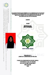 Analisis Fungsi Badan Perencanaan Pembangunan Daerah Penelitian Dan Pengembangan (Bappedalitbang) Dalam Menyusun Perencanaan Pembangunan Daerah Di Kabupaten Kuantan Singingi - Universitas Islam Negeri Sultan Syarif Kasim Riau Repository
