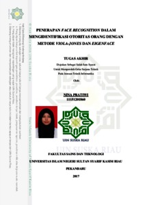 Penerapan Face Recognition Dalam Mengidentifikasi Otoritas Orang Dengan Metode Viola-Jones Dan Eigenface - Universitas Islam Negeri Sultan Syarif Kasim Riau Repository