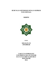 Hubungan Optimisme Dengan Depresi Pada Remaja - Universitas Islam Negeri Sultan Syarif Kasim Riau Repository