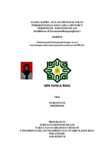 Usaha Kopra Dalam Meningkatkan Perekonomian Keluarga Menurut Perspektif Ekonomi Islam (Studikasus Di Kecamatanrangsangbarat ) - Universitas Islam Negeri Sultan Syarif Kasim Riau Repository