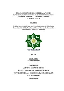 Tinjauan Ekonomi Islam Terhadap Usaha Rumahan (Home Industri) Dalam Meningkatkan Ekonomi Masyarakat Di Kecamatan Kampar Timur - Universitas Islam Negeri Sultan Syarif Kasim Riau Repository
