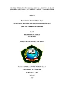 Strategi Pemenangan Pasangan Eddy Ka Berutu Dan Jimmy Sihombing Dalam Pilkada Serentak 2018 Di Kabupaten Dairi - Repository Uin Sumatera Utara