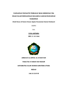 Pandangan Pengantin Terhadap Buku Bimbingan Pra Nikah Dalam Mewujudkan Keluarga Sakinah Mawaddah Warahmah (Studi Kasus Di Kantor Urusan Agama Kecamatan Siantar Sitalasari) - Repository Uin Sumatera Utara