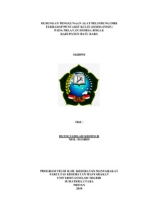 Hubungan Penggunaan Alat Pelindung Diri Terhadap Penyakit Kulit (Dermatosis) Pada Nelayan Di Desa Bogak Kabupaten Batu Bara. - Repository Uin Sumatera Utara