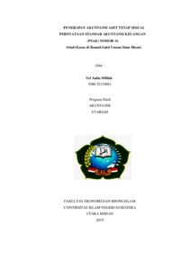 Penerapan Akuntansi Aset Tetap Sesuai Pernyataan Standar Akuntansi Keuangan (Psak) Nomor 16 (Studi Kasus Di Rumah Sakit Umum Sinar Husni) - Repository Uin Sumatera Utara