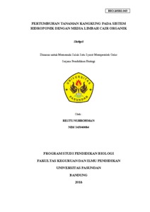 Pertumbuhan Tanaman Kangkung Pada Sistem Hidroponik Dengan Media Limbah Cair Organik - Repo Unpas
