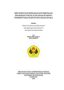 Implementasi Kebijakan Keterbukaan Informasi Publik Oleh Dinas Kominfo Pemerintahan Kabupaten Majalengka - Repo Unpas