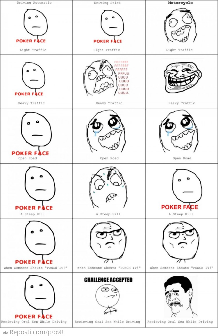 Automatic vs Stick Shift vs Motorcycle Rage / Reposti