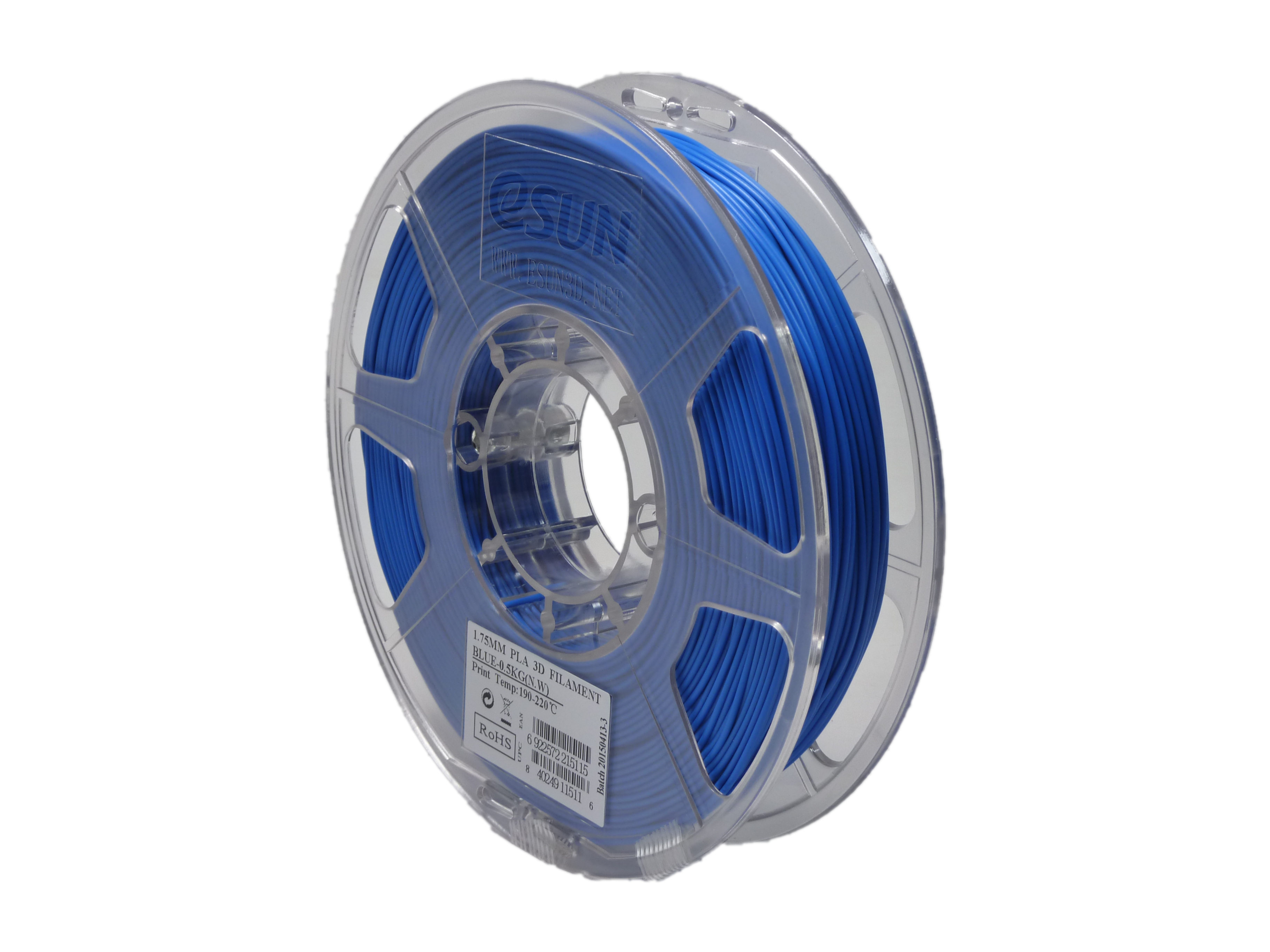 eSun PLA Filament Blue 0.5kg Reel RepRap Ltd