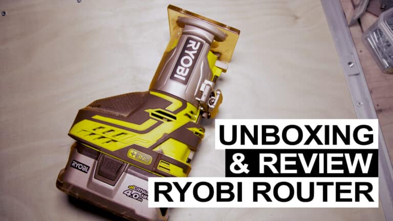 Review of Ryobi 18V Cordless Router - With video - REPREVMAKE