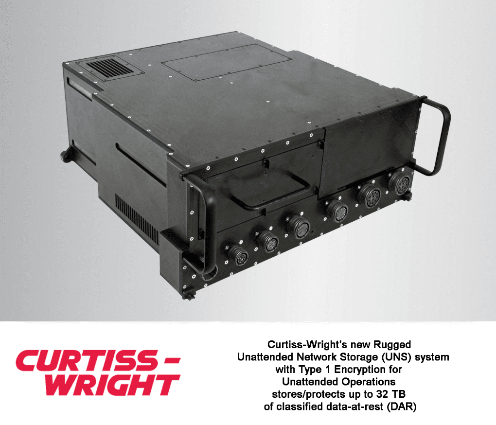 CurtissWright Introduces New Rugged Network Attached Storage with Type 1 Encryption for