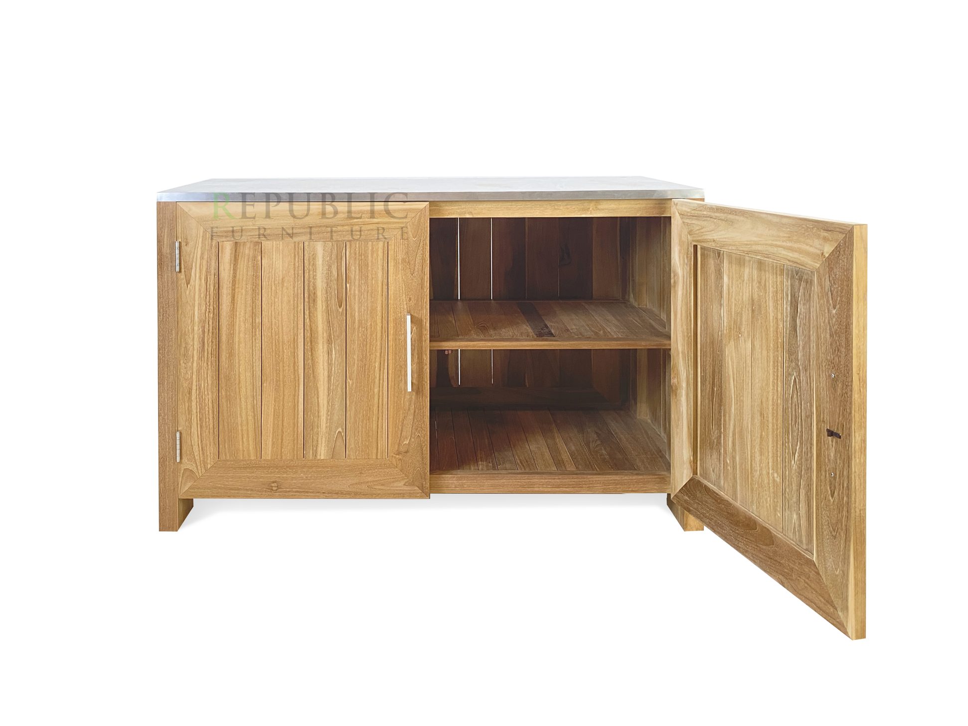 Indonesian Teak Buffet as a Versatile IndoorOutdoor Storage Solution