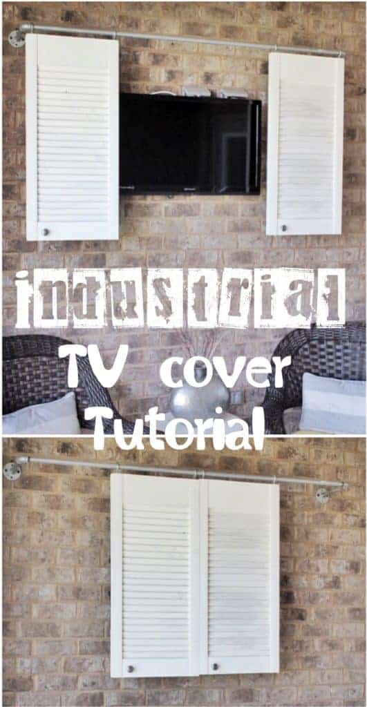 DIY Outdoor TV Cover with Repurposed Shutters