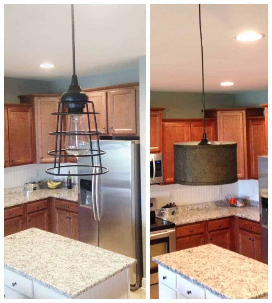 DIY Industrial Farmhouse Pendant Light