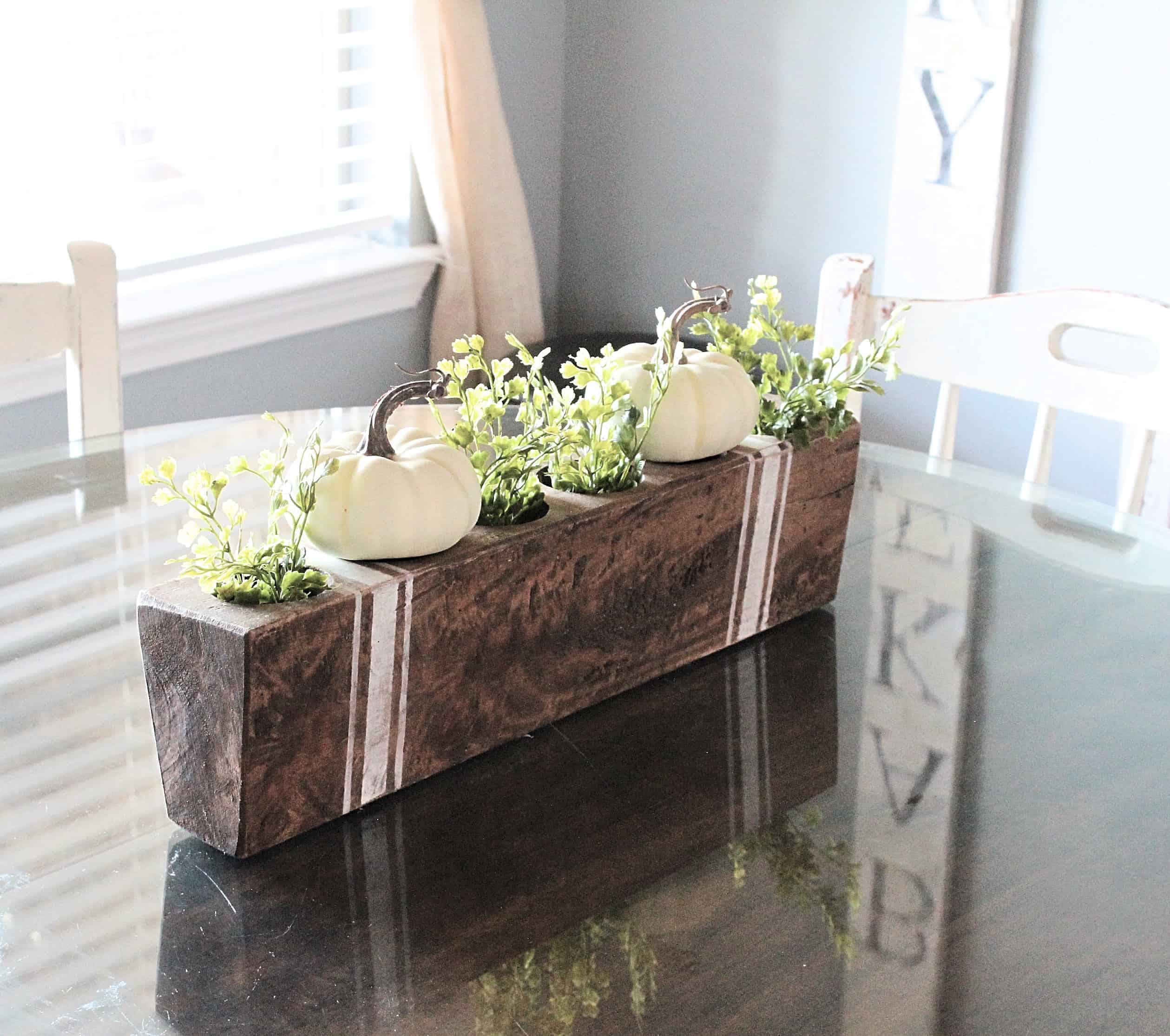 How to Decorate vintage style with a sugar mold and Grain Sack Stripes