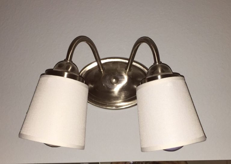 Builder Grade Bathroom Light Fixture Update for Free