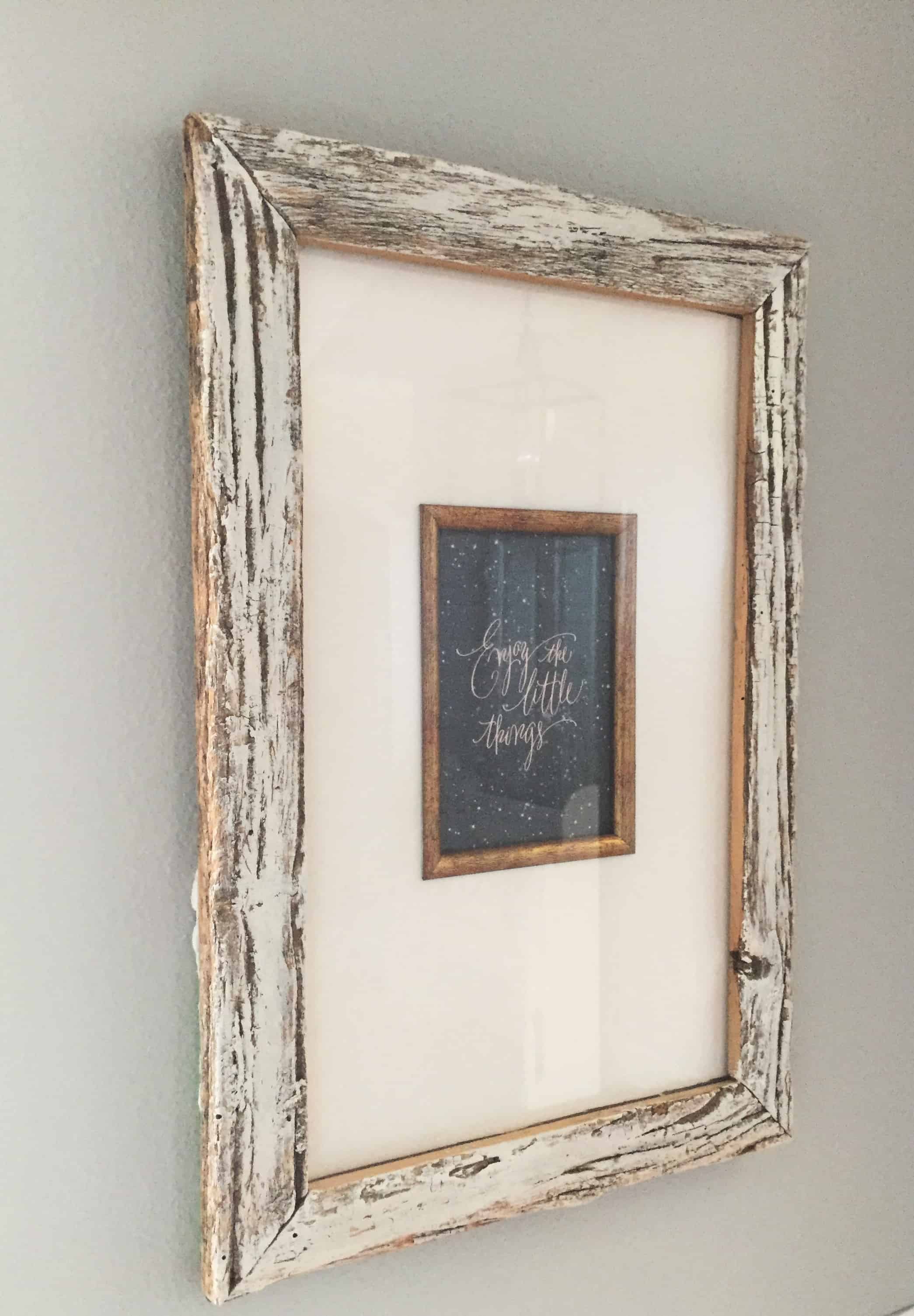 Upcycled Picture Frame Repurpose and Upcycle