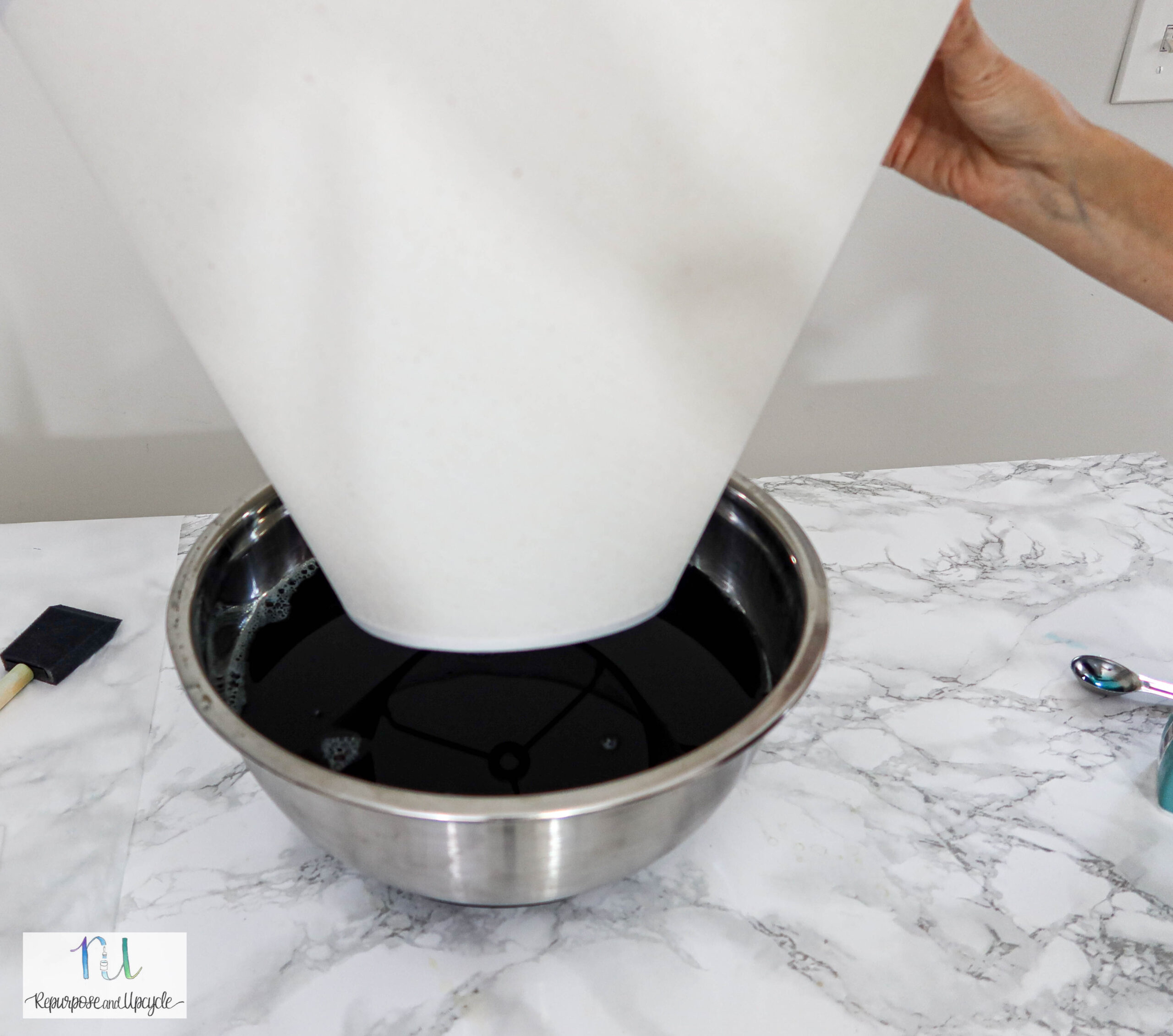 How to Dye a Lampshade with Rit Dye for an Ombre Look