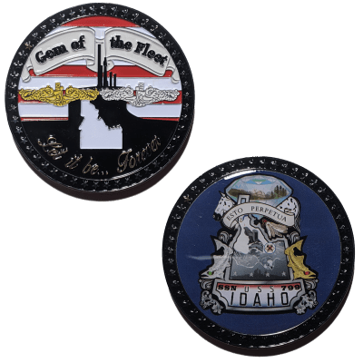 USS Idaho SSN-799 Challange Coin | USSVI Requin Base