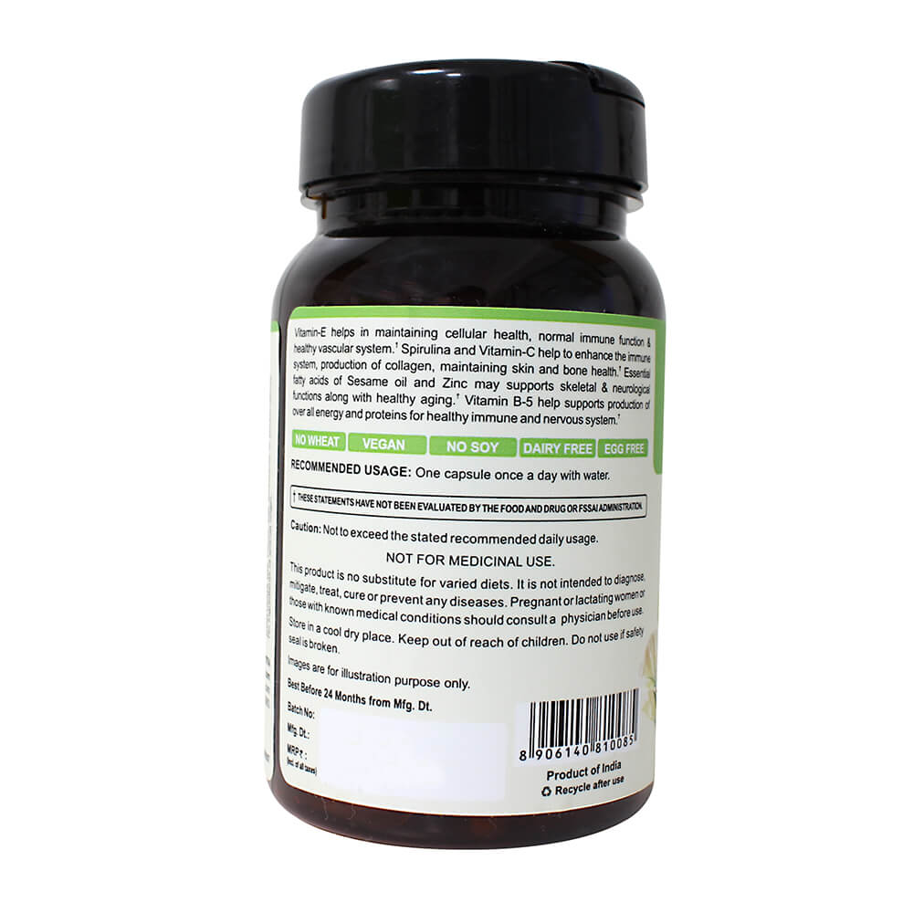 VitaminE Complex 60Capsule(Support Immune Functions & Neurological
