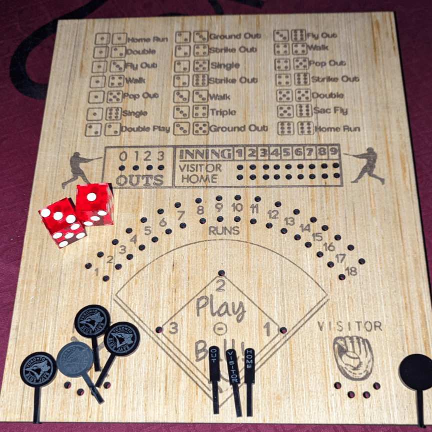 Dice Baseball Game xTool Projects