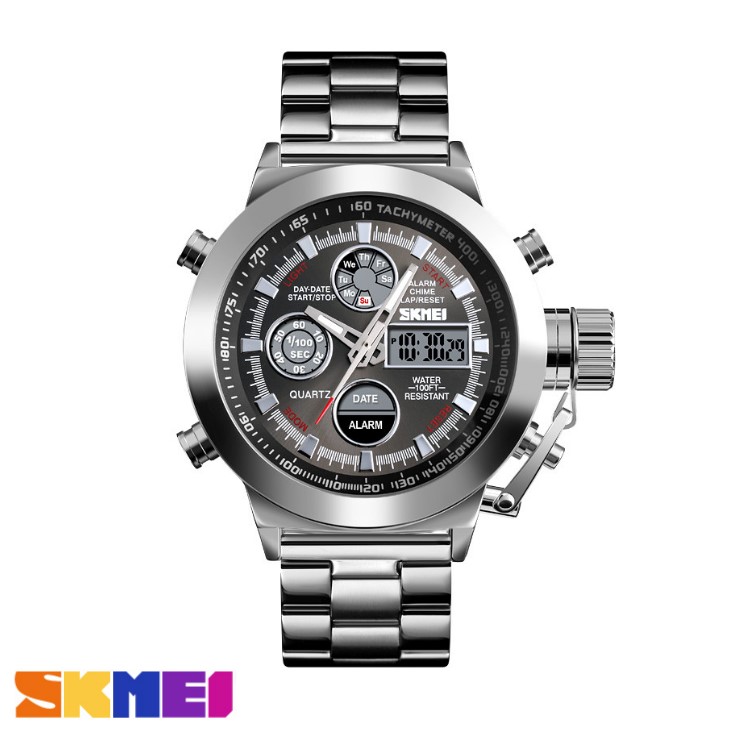 Jual barang jam tangan pria dualtime ukuran besar skmei original