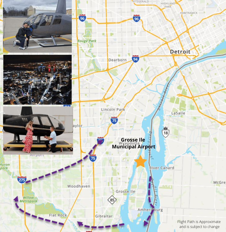 Private Helicopter Ride Detroit, Doors Off Adventure 20 Minutes