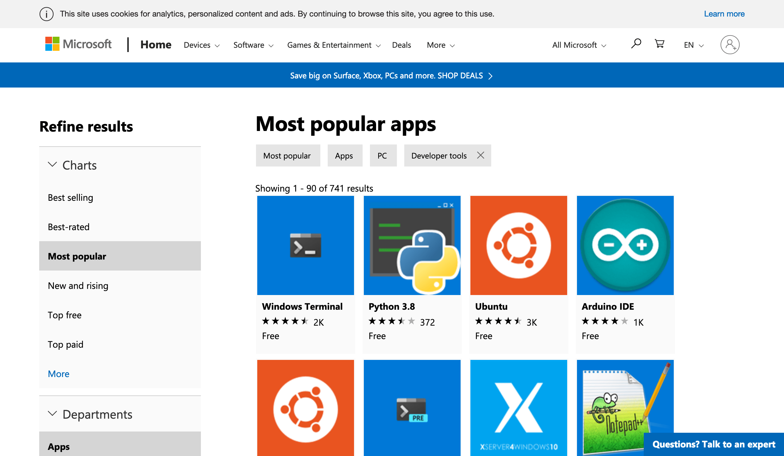 Microsoft Store API Developer docs, APIs, SDKs, and auth. API Tracker
