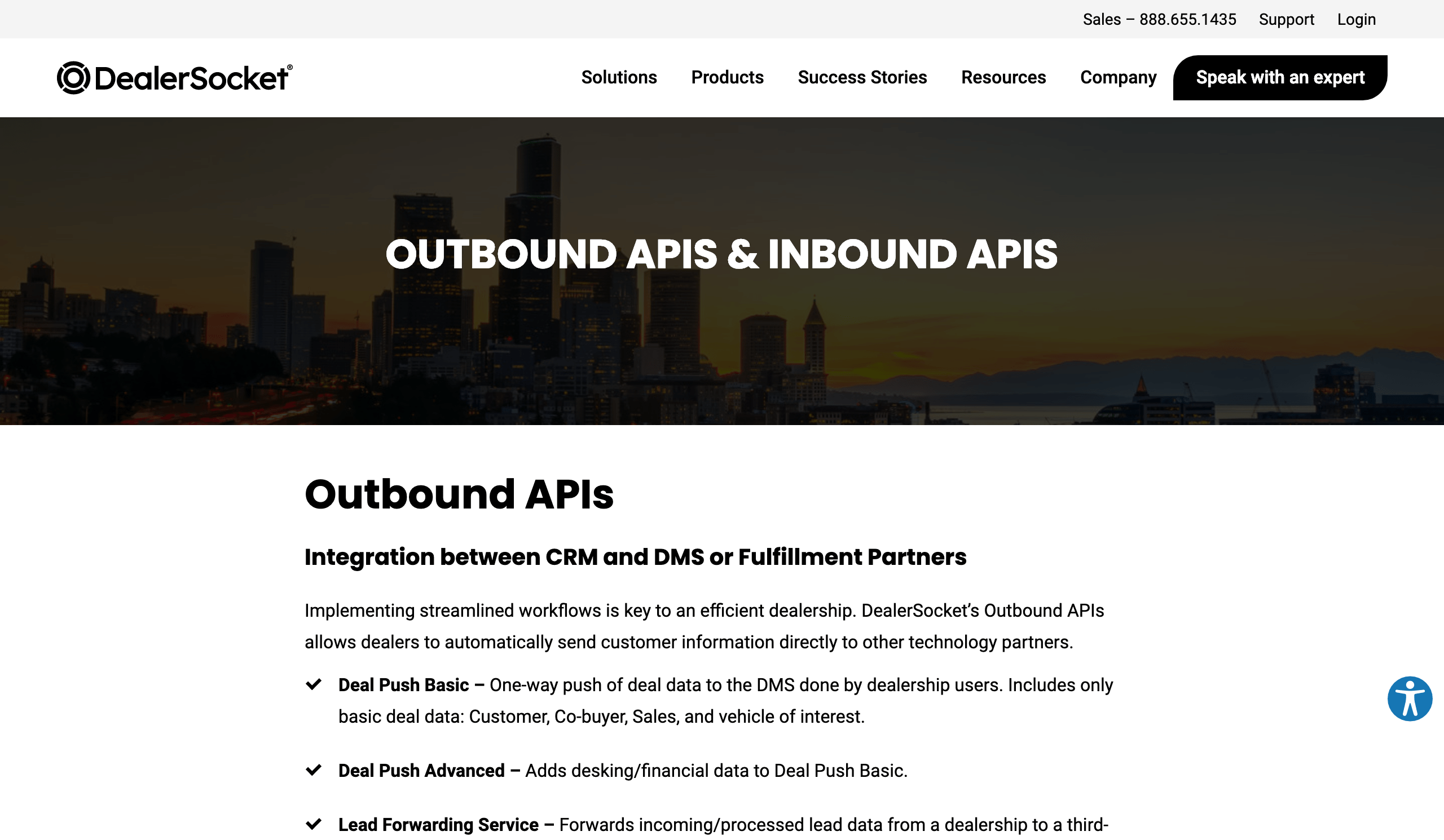 DealerSocket API Developer docs, APIs, SDKs, and auth. API Tracker