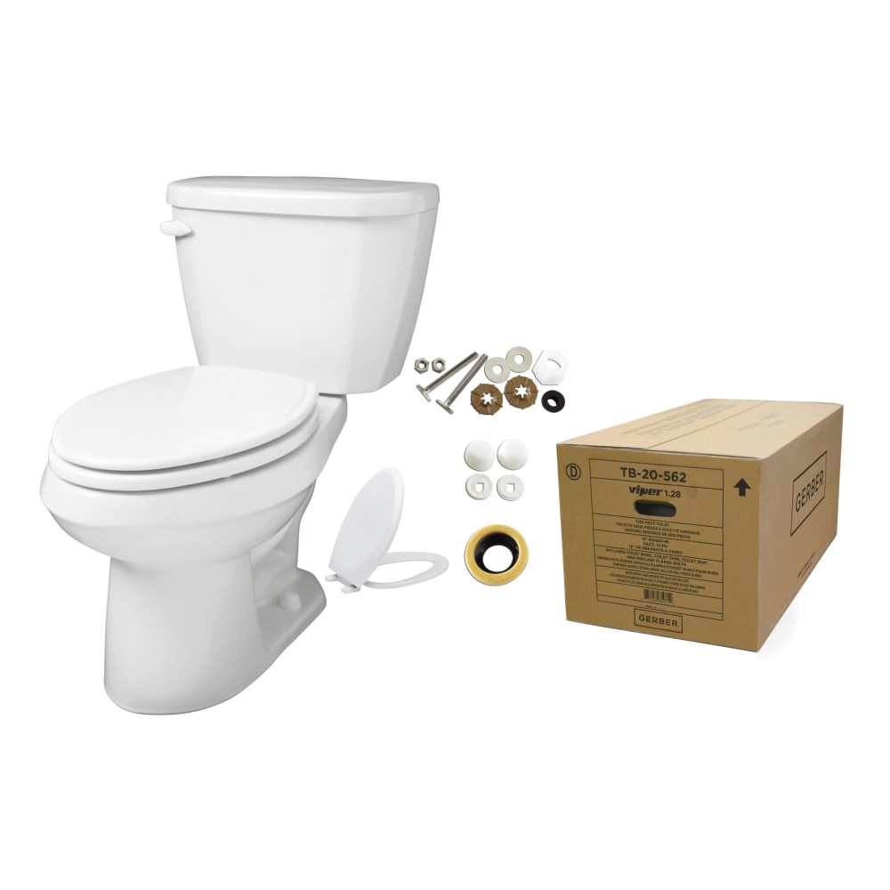 Aquifer Distribution Gerber GTB20562 2Piece Toilet, Viper, Elongated