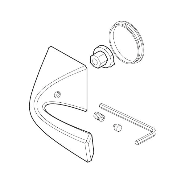 Aquifer Distribution Brizo RP62386PC Virage Two Lever Handle Kit, Metal, Polished Chrome, Import