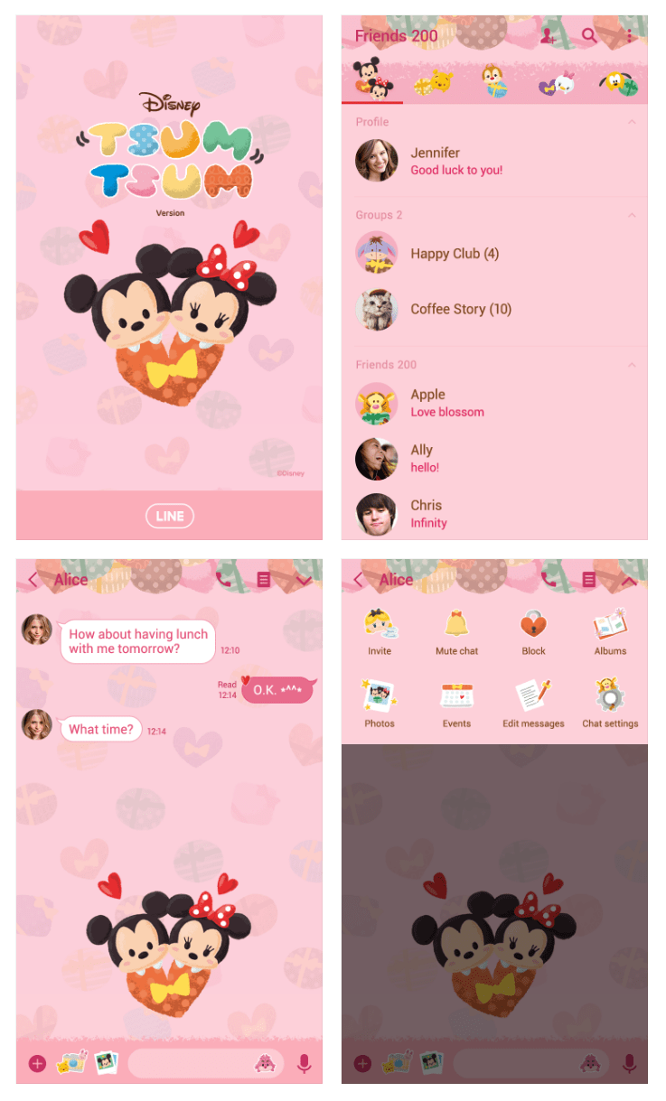 Download Tema Line Disney Tsum Tsum (Presents