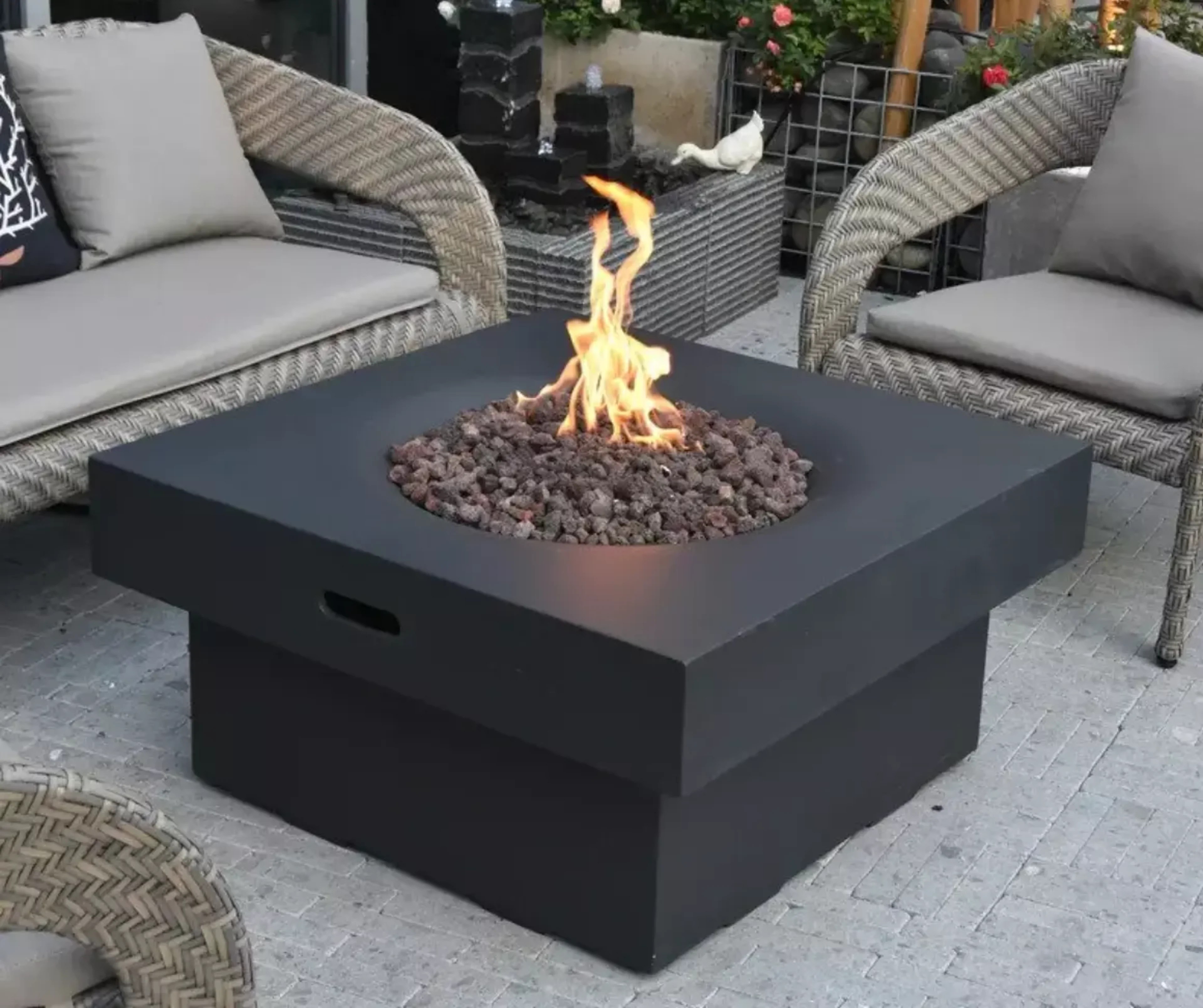 Modeno Fire Pits LP Gas, Lightweight Fire Pits AuthenTEAK