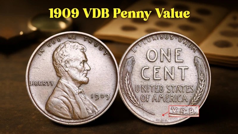1909 Vdb Penny Value Mint Mark Wheat Coin Guide Bold