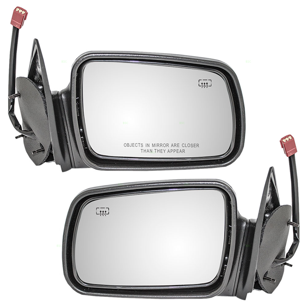 Grand Cherokee & Grand Wagoneer Set of Side View Power Mirrors Heated Textured