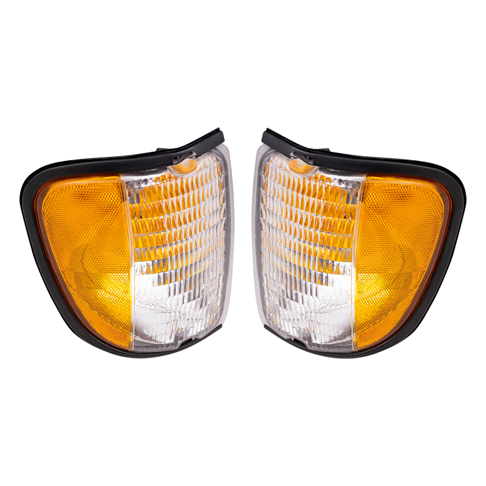 9207 Ford Econoline Van Set of Side Park Signal Marker Lights Amber