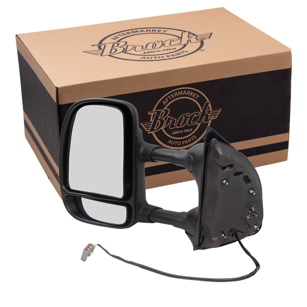 Ford Super Duty Pickup Truck Excursion Drivers Side View Telesopic Tow Power Mirror