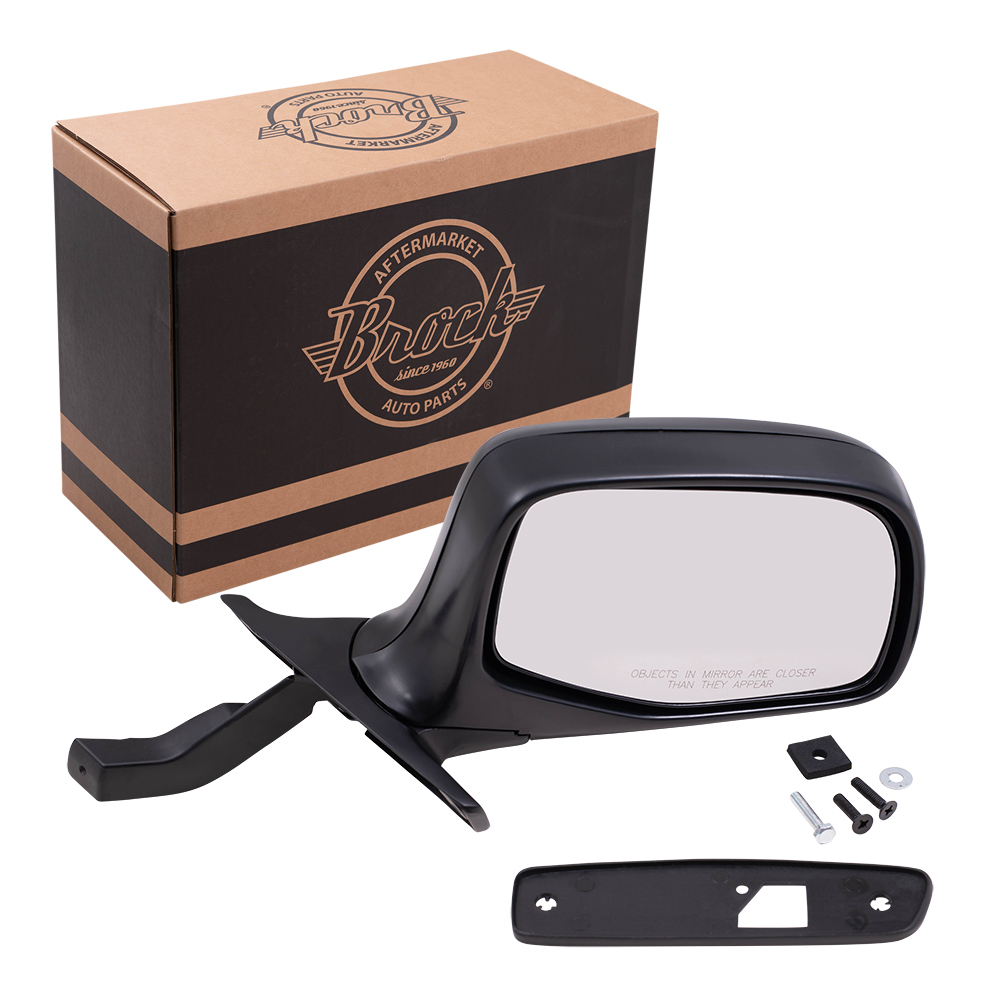Brock Supply 9296 FD PICKUP MANUAL MIRROR BLACK FOLDAWAY RH PADDLE TYPE 97 FD F250 HEAVY DUTY