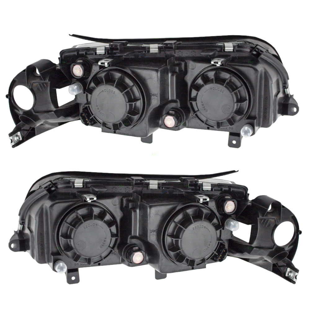 9902 Volvo S80 New Pair Set Headlight Headlamp Lens