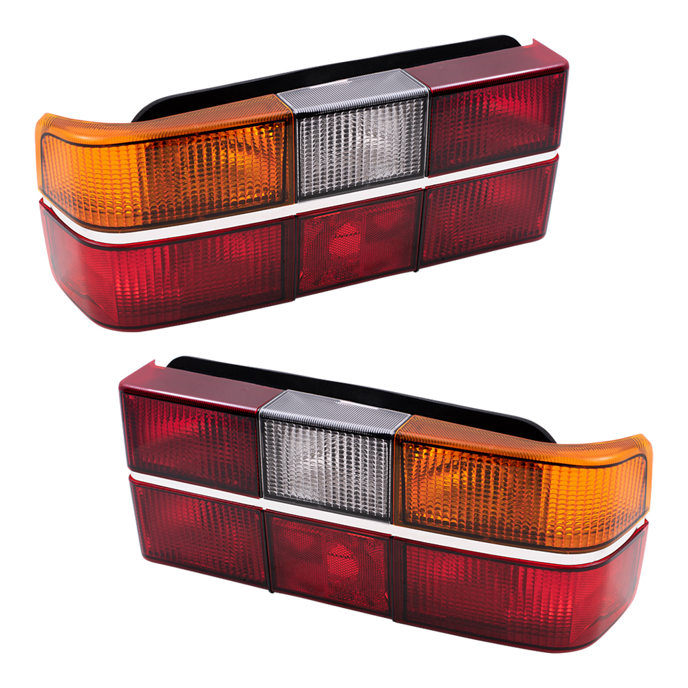 8693 Volvo 240 New Pair Set Taillight Taillamp Lens