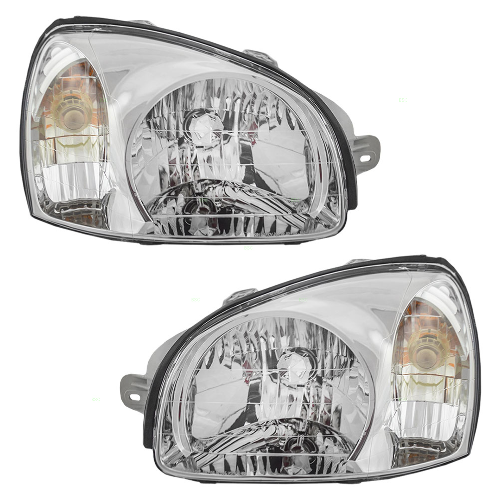 0103 Hyundai Santa Fe SUV New Pair Set Headlight