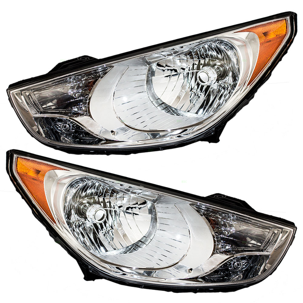 10-13 Hyundai Tucson Set of Headlights - EverydayAutoParts.com