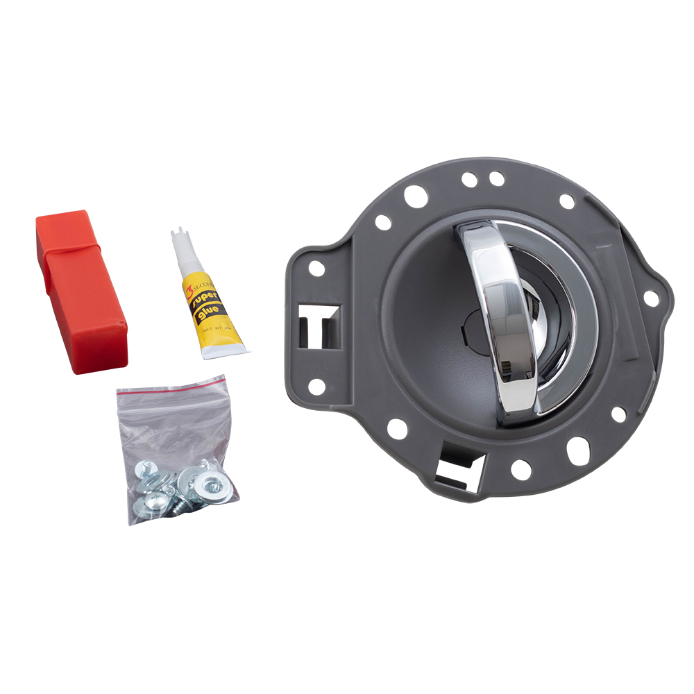 0610 Jeep Commander Passengers Inside Chrome Door Handle with Gray