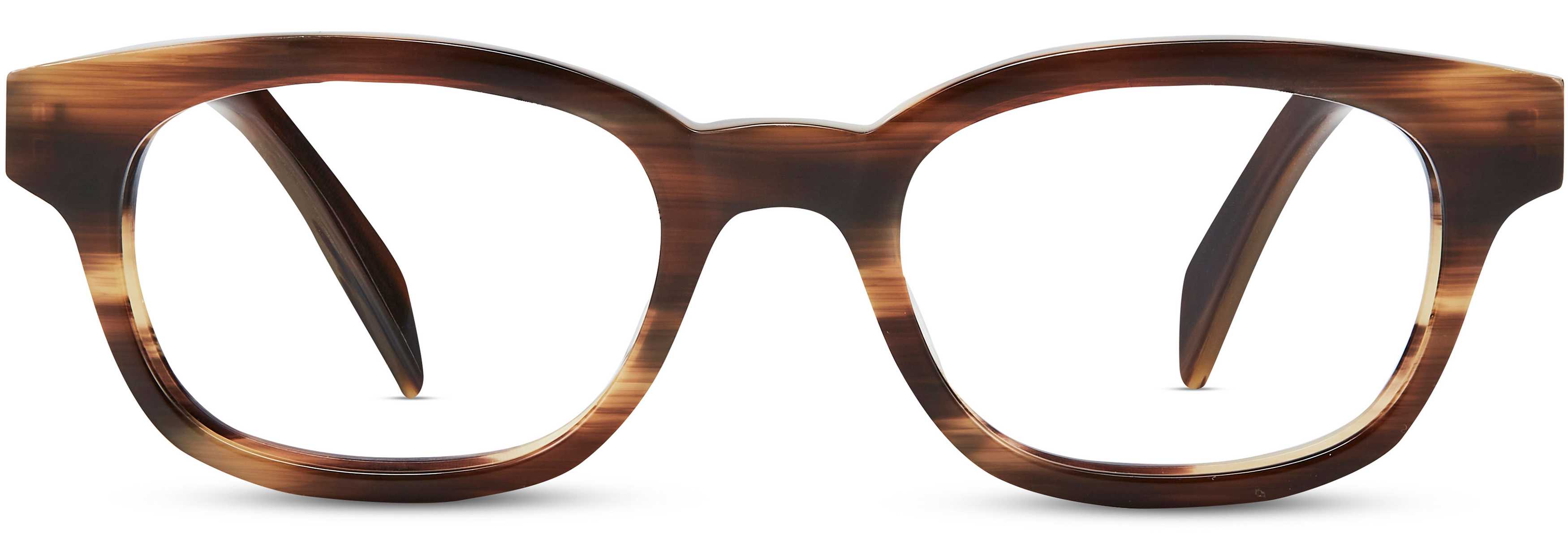 Meadow Eyeglasses in Walnut Horn for Men Classic Specs
