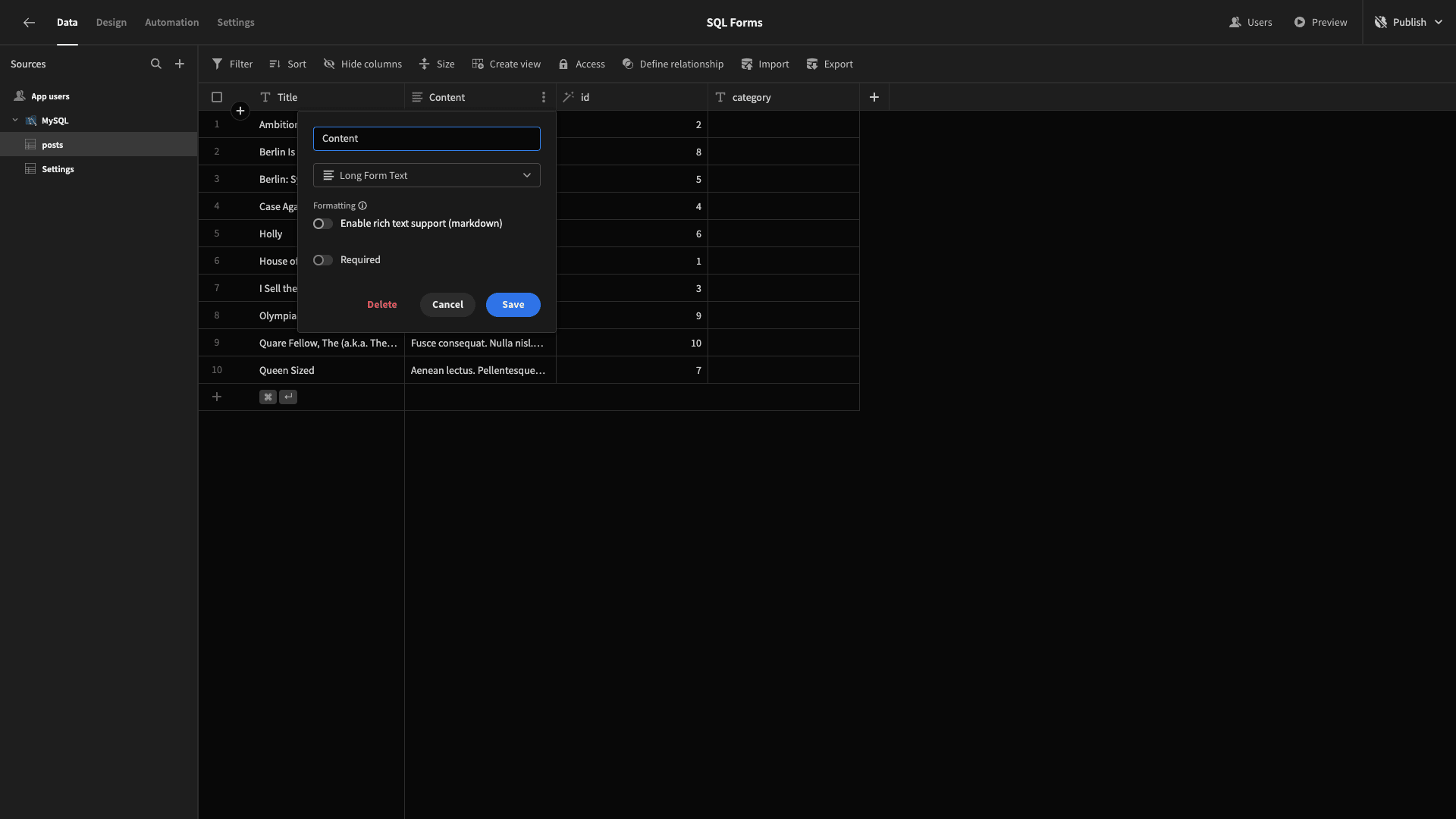 How to Create Forms for SQL Databases in 3 Steps