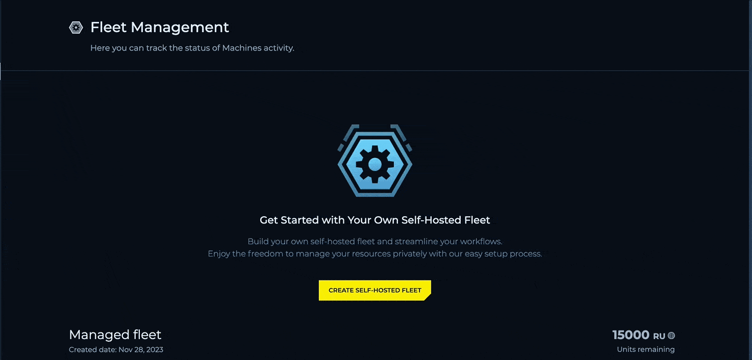Using SelfHosted Machines Tutorial