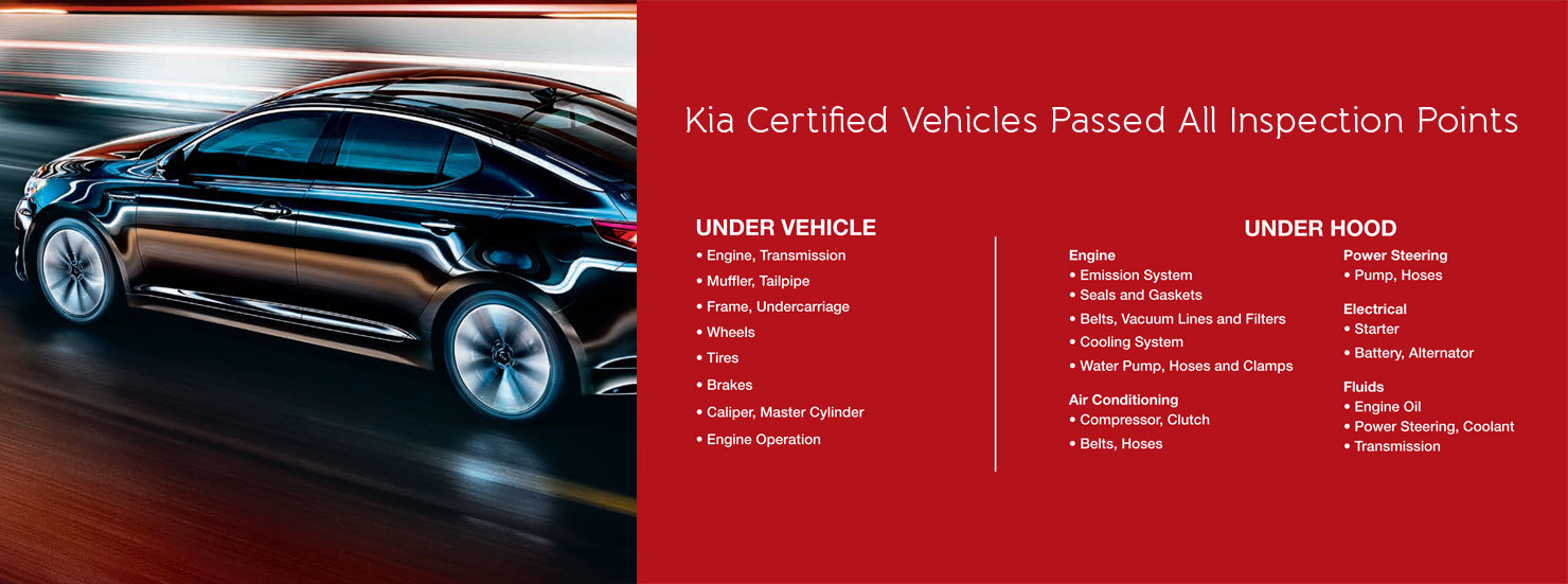 Kia Certified PreOwned Vehicle Program Chuck Olson Kia